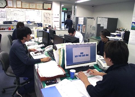 業務部のデスクワーク